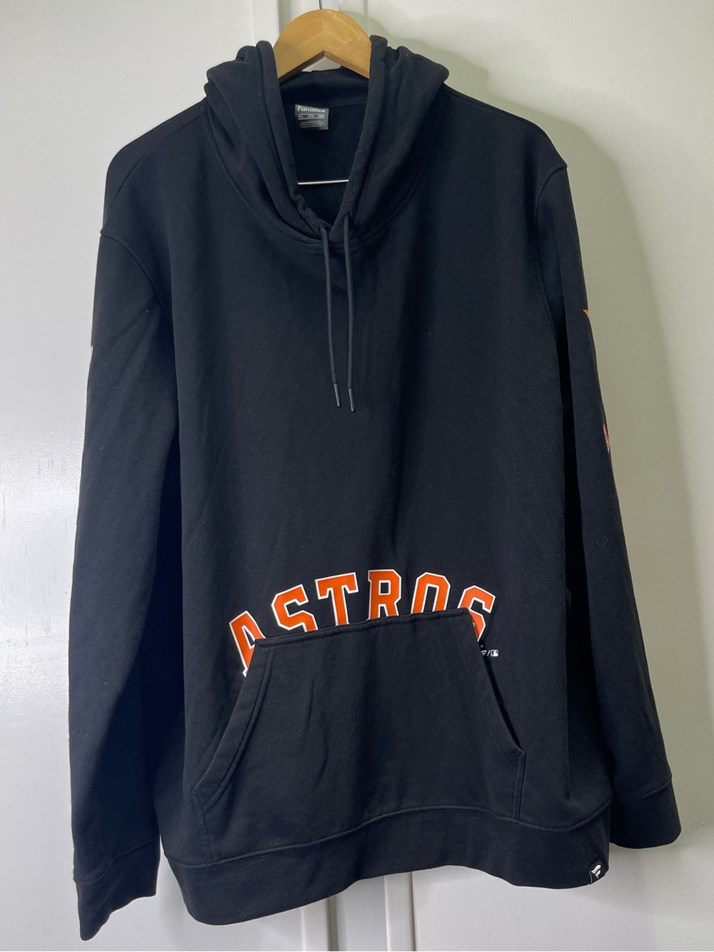 Fanatics Houston Astros MLB Black Pullover Hoodie Sweatshirt Mens Size 2XL
